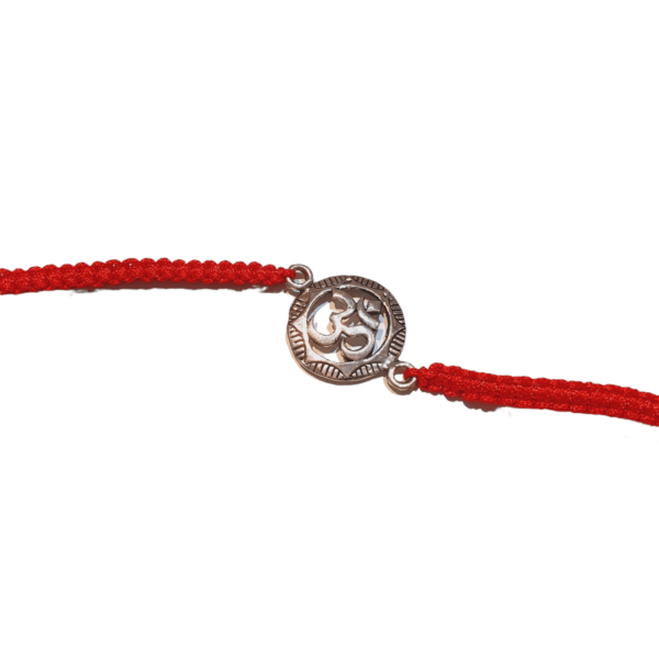 Om Encircle Rakhi in Pure Silver 925 Hallmarked