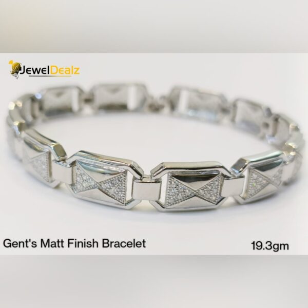 Gents Bracelet in Sterling Silver Pure 925 BIS Hallmarked