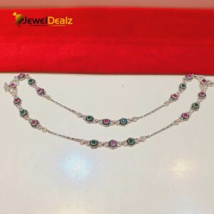 Jaipuri Payal/Anklet in Pure 925 Silver BIS Hallmarked