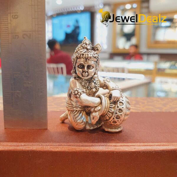 Krishna Idol in Pure Silver 925 Hallmarked