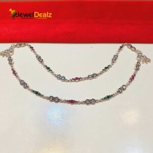 Jaipuri Payal/Anklet in Pure 925 Silver BIS Hallmarked