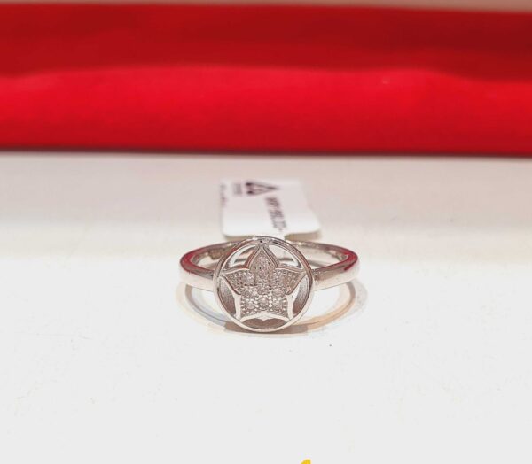 Ladies Star Ring in Sterling Silver Pure 925 BIS Hallmarked