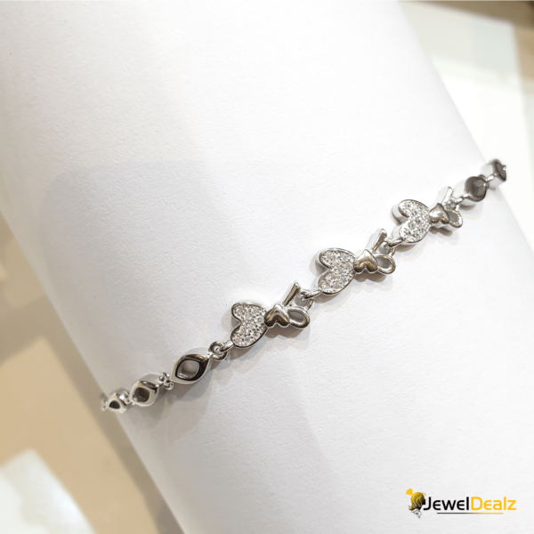 Ladies Bracelet in Sterling Silver Pure 925 BIS Hallmarked