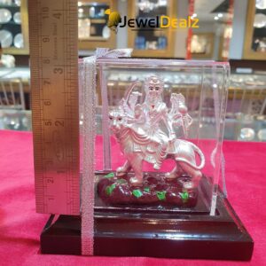 Durga Maa Idol in Pure 999 Hallmark Silver