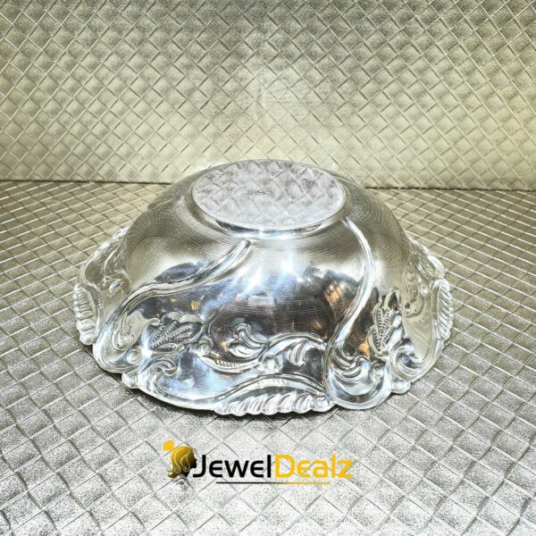 Luster Bowl Nakkasi Pure Silver 925 Hallmarked Diam:5inch Hei:1.75inch