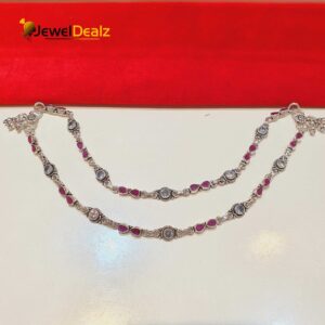 Jaipuri Payal/Anklet in Pure 925 Silver BIS Hallmarked