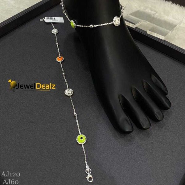 Payal/Anklet in Pure 925 Silver BIS Hallmarked