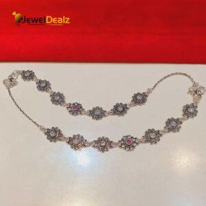 Jaipuri Payal/Anklet in Pure 925 Silver BIS Hallmarked