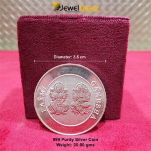 999 Pure Silver Coin 20 gms