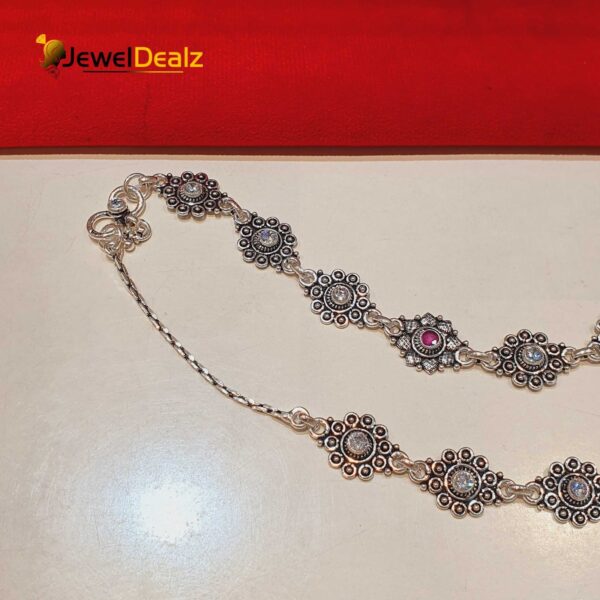 Jaipuri Payal/Anklet in Pure 925 Silver BIS Hallmarked