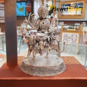 Durga Maa Idol in Pure Silver 925 Hallmarked