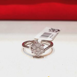 Ladies Flower Ring in Sterling Silver Pure 925 BIS Hallmarked