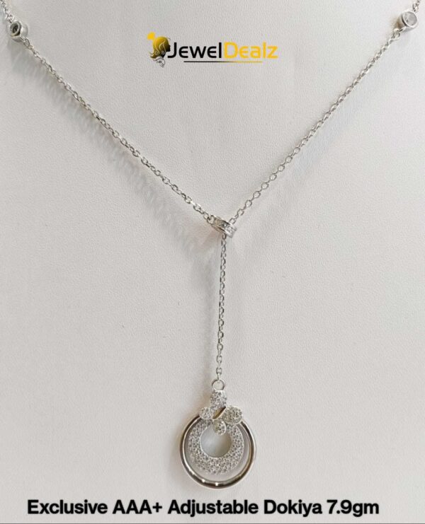 Chain with Stylish Pendent in Sterling Silver Pure 925 BIS Hallmarked