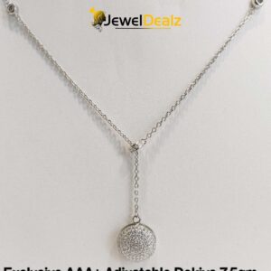 Chain with Stylish Pendent in Sterling Silver Pure 925 BIS Hallmarked