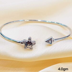 Ladies Flower Arrow Kada Sterling Silver Pure 925 BIS Hallmarked