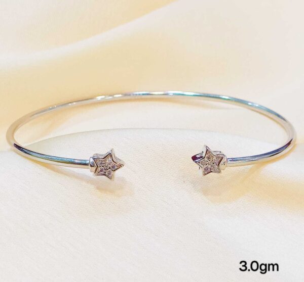 Ladies Stars Kada Sterling Silver Pure 925 BIS Hallmarked