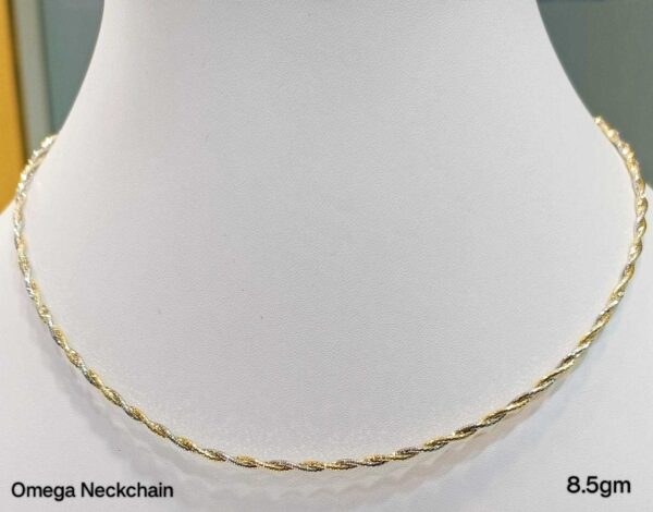 Omega Neck Chain in Sterling Silver Pure 925 BIS Hallmarked