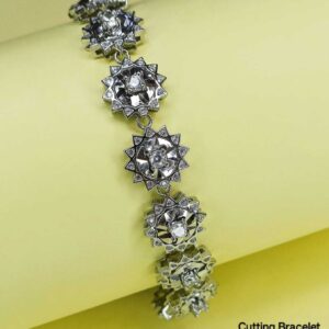 Ladies Star Bracelet in Sterling Silver Pure 925 BIS Hallmarked