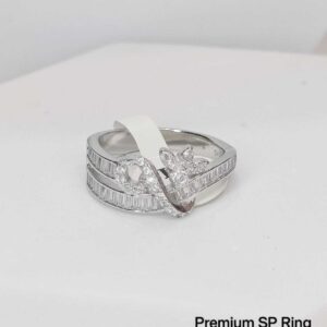 Ladies Stylish Ring in Sterling Silver Pure 925 BIS Hallmarked