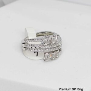 Ladies Premium Ring in Sterling Silver Pure 925 BIS Hallmarked