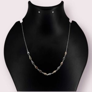 Premium Stylish Chain in Sterling Rose Silver Pure 925 BIS Hallmarked