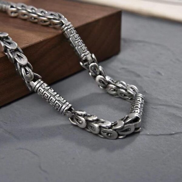 Men's Dragon Turkey Bracelets in Sterling Silver Pure 925 BIS Hallmarked