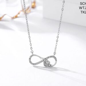 Chain with Heart Pendant in Sterling Silver 925 (Copy)