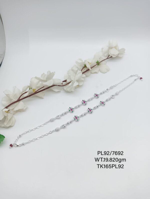Elegant  Payal/Anklet in Pure 925 Silver BIS Hallmarked