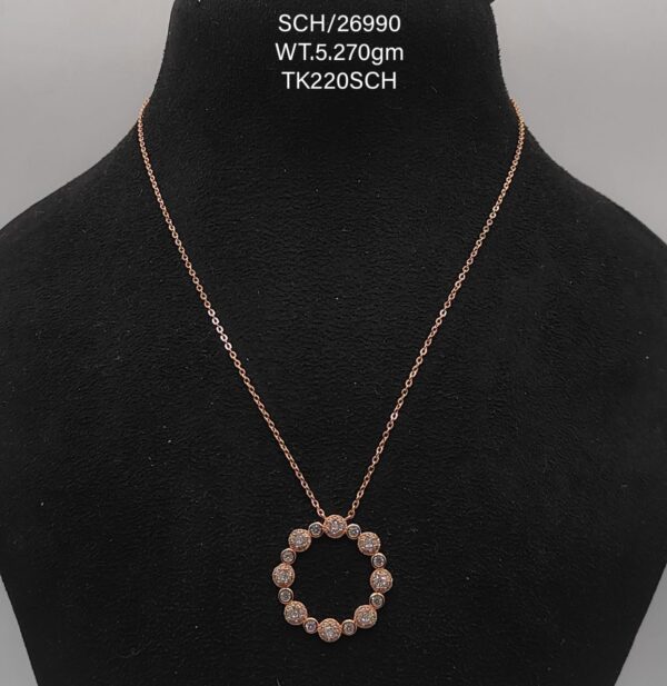 Chain with Lock & Key Pendent in Sterling Silver