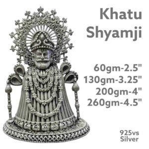 Ma Durga Idol Seated Majestically on lion in Pure Silver 925 Hallmarked (Copy)