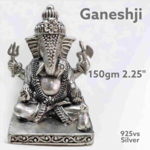 Elegant Two Uptrunk Elephant Idol in Pure Silver 925 Hallmarked (Copy)