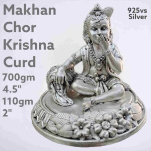 Exquisite Krishna Idol in Pure Silver 925 Hallmarked (Copy)