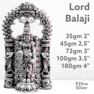 Exquisite Holy Tulja Bhavani Idol in Pure Silver 925 Hallmarked (Copy)