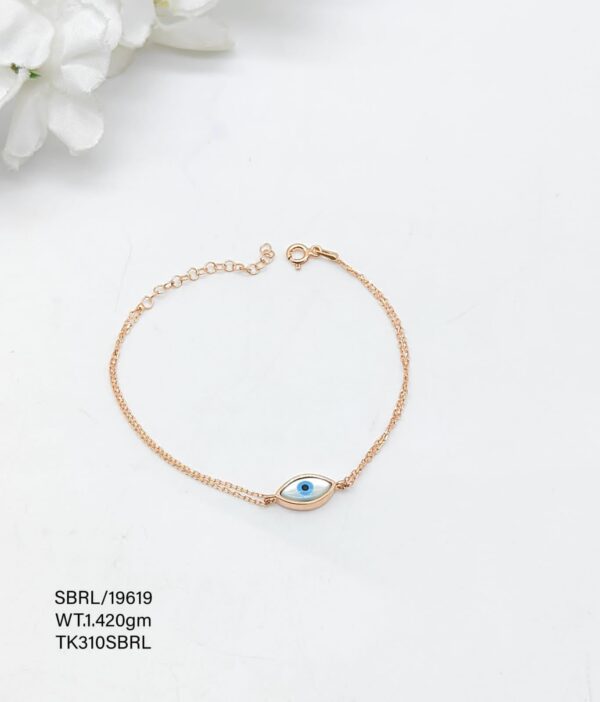 Evil Eye Baby Bala Adjustable in Pure Silver 925 Hallmarked