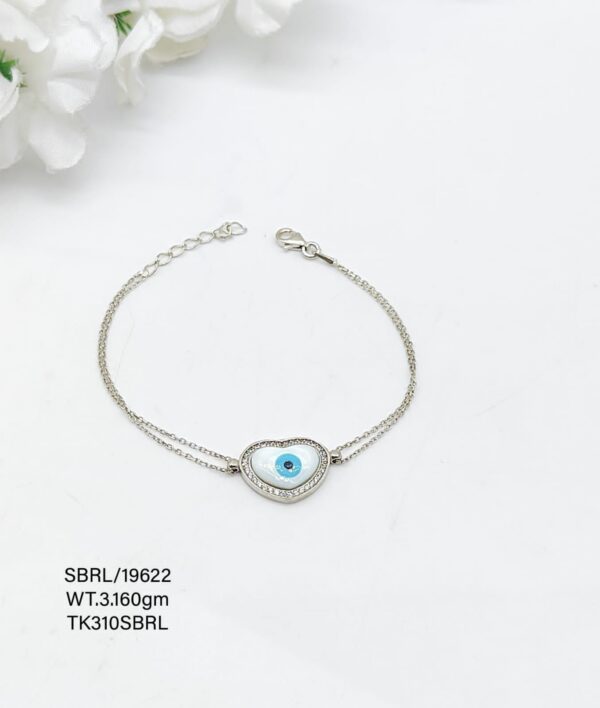 Evil Eye Baby Bala Adjustable in Pure Silver 925 Hallmarked