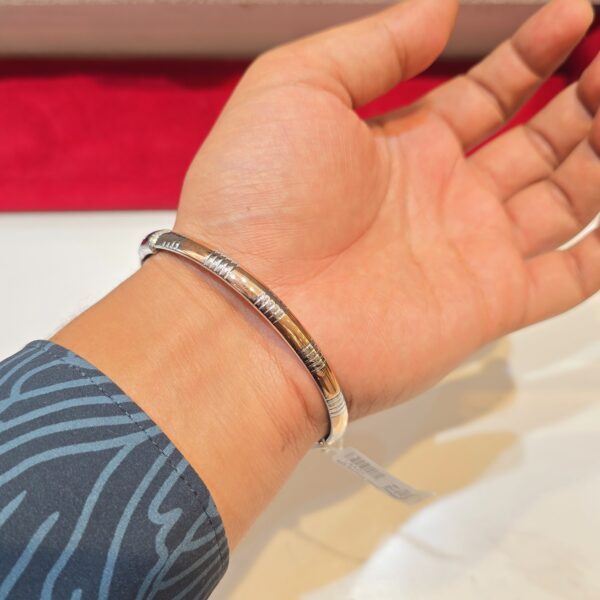 Italian Rose Kada for Mens in Pure 925 BIS Hallmarked