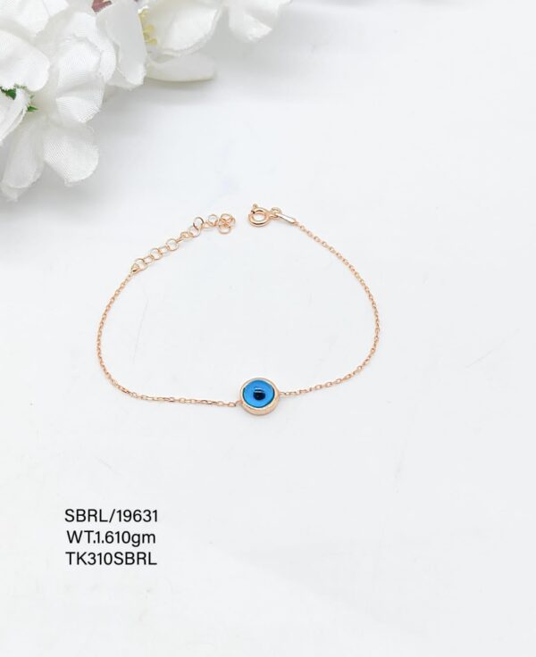 Evil Eye Baby Bala Adjustable in Pure Silver 925 Hallmarked