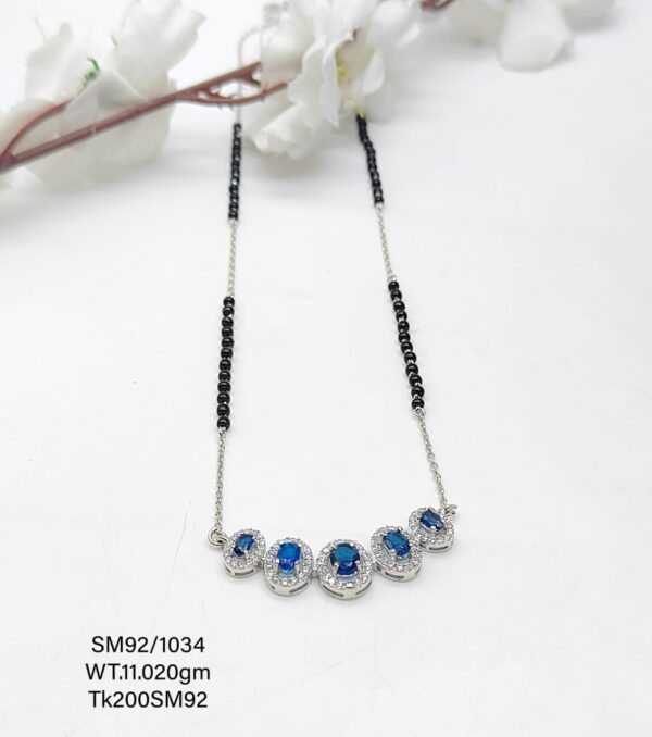 Solitaire Pure Silver Mangalsutra