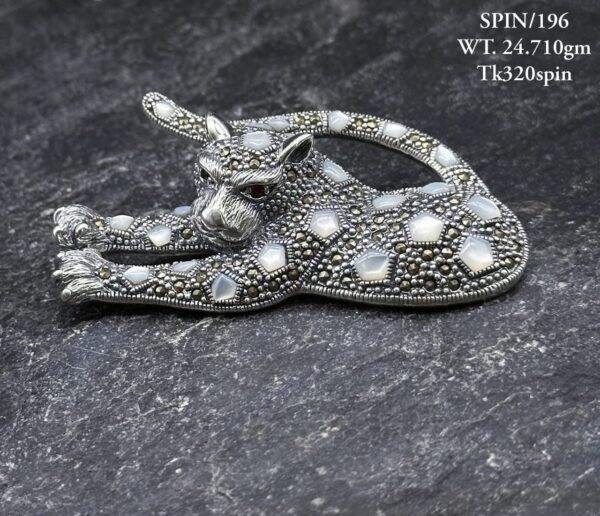 Elegant Dragonfly Brooch in Pure Silver 925 BIS Hallmarked