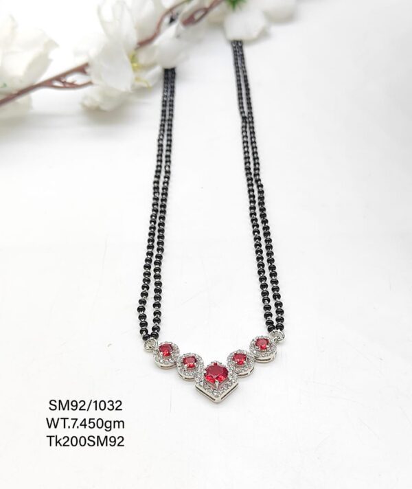 Solitaire Pure Silver Mangalsutra