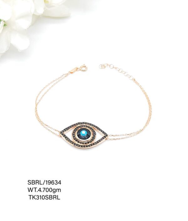 Evil Eye Baby Bala Adjustable in Pure Silver 925 Hallmarked