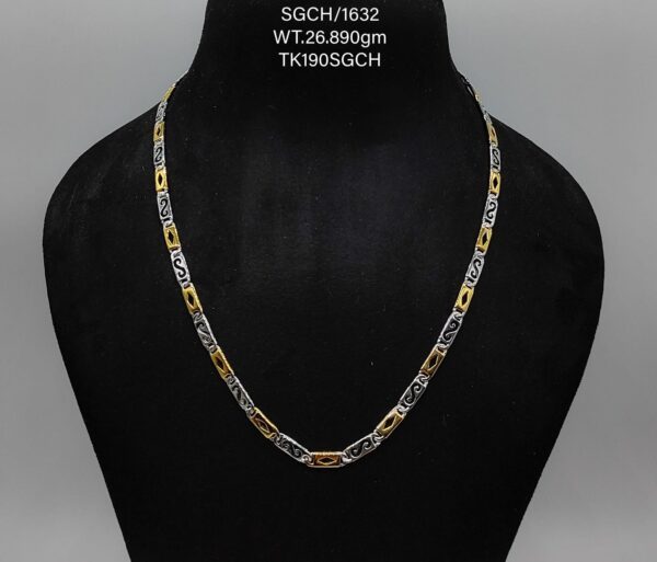 Hollow Gents Chain in Sterling Silver Pure 925 Hallmarked (Copy)