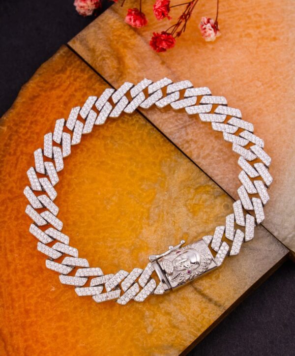 African Cuban Bracelet in Sterling Silver Pure 925 BIS Hallmarked