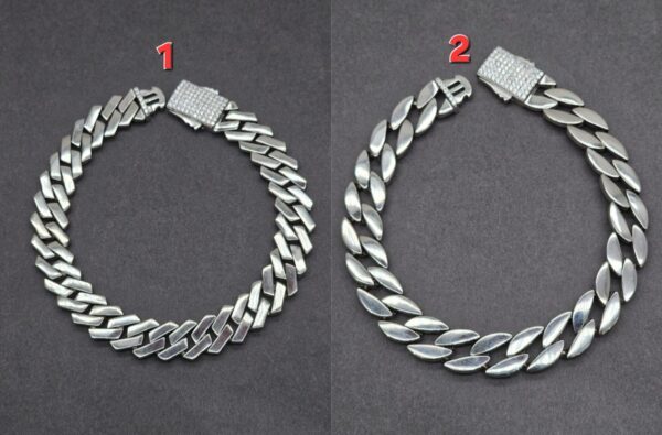Men's Matt Curb Bracelet in Sterling Silver Pure 925 BIS Hallmarked