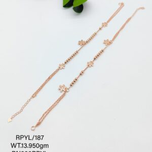 Elegant Fancy Payal/Anklet in Pure 925 Silver BIS Hallmarked (Copy)