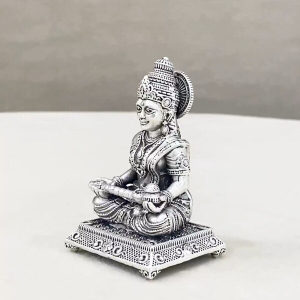 Annapoorna Peetam Pure Silver Idol - Image 4