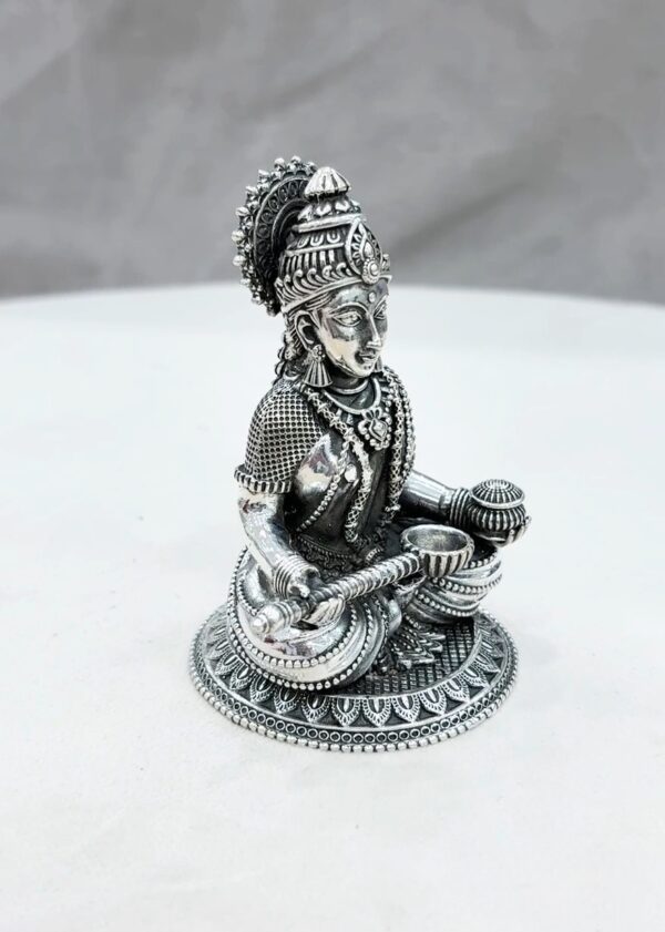 Maa Annapoorna Pure Silver Idol - Image 2