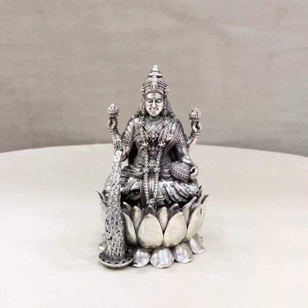 Pure Silver Maa Dhanalakshmi Idol