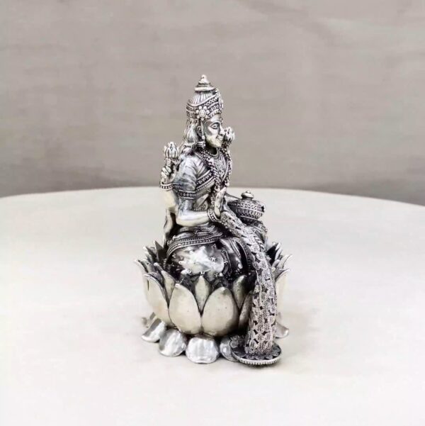 Pure Silver Maa Dhanalakshmi Idol - Image 4