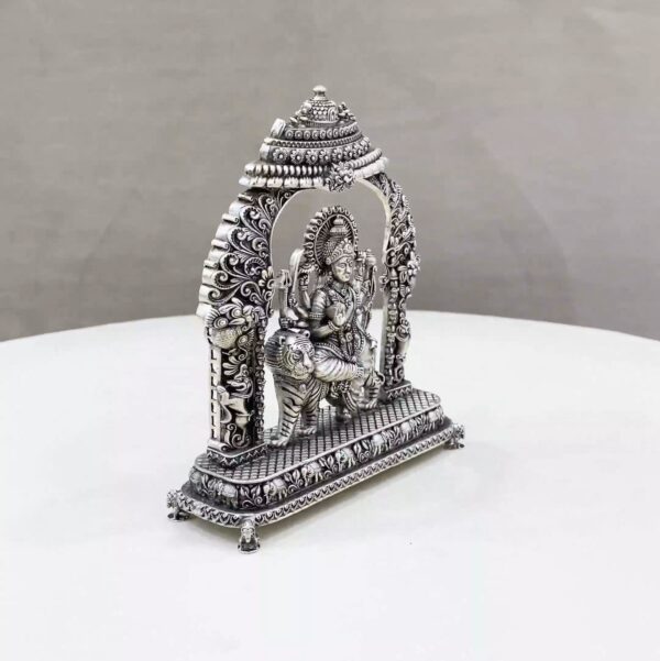 Durga Big Arch Pure Silver Idol